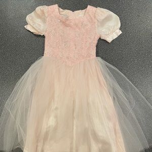 Vintage 90s Jessica McClintock Girls 12 Pink Dress